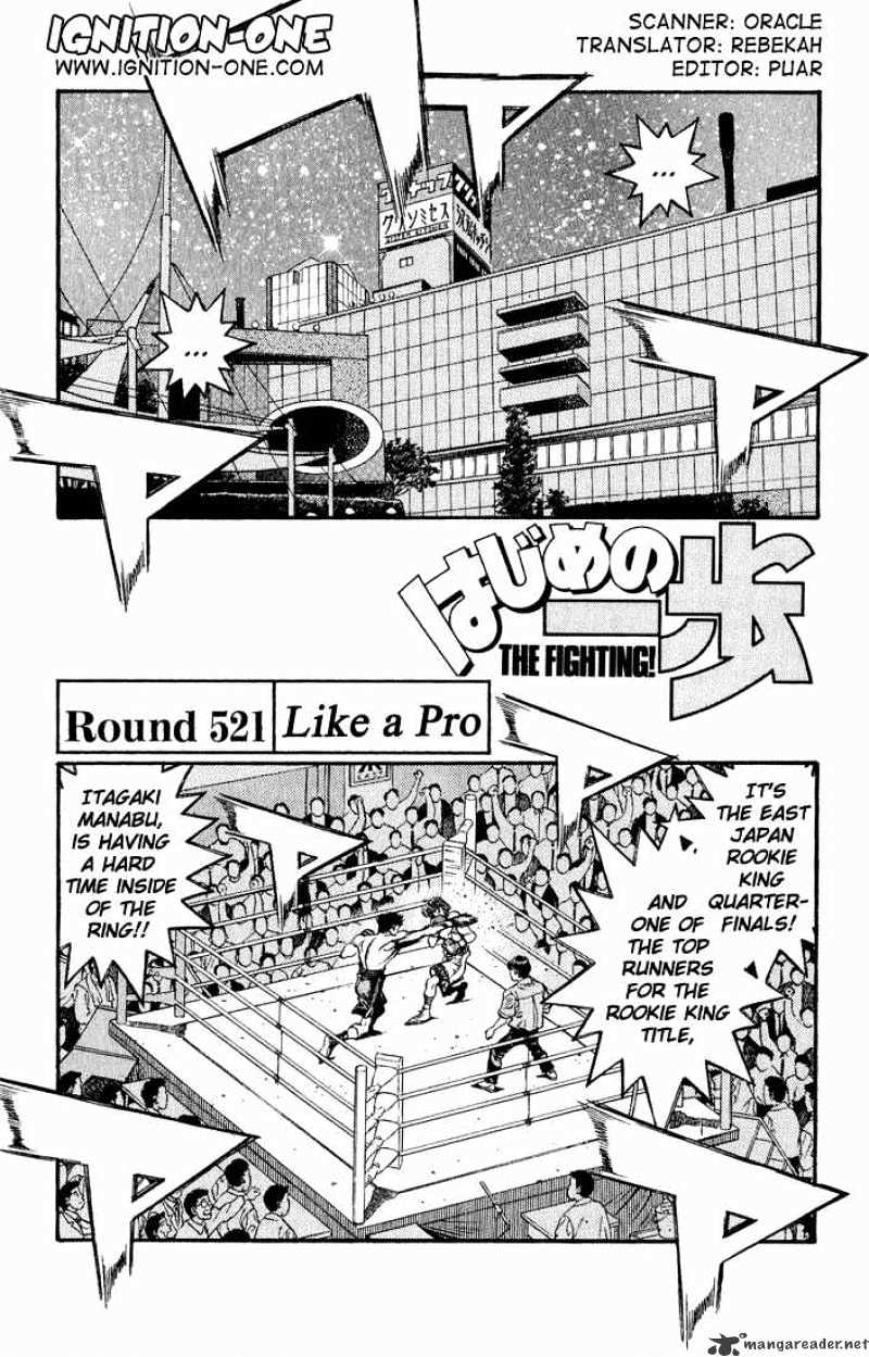 Hajime no Ippo: Fighting Spirit, Chapter 521 image 01